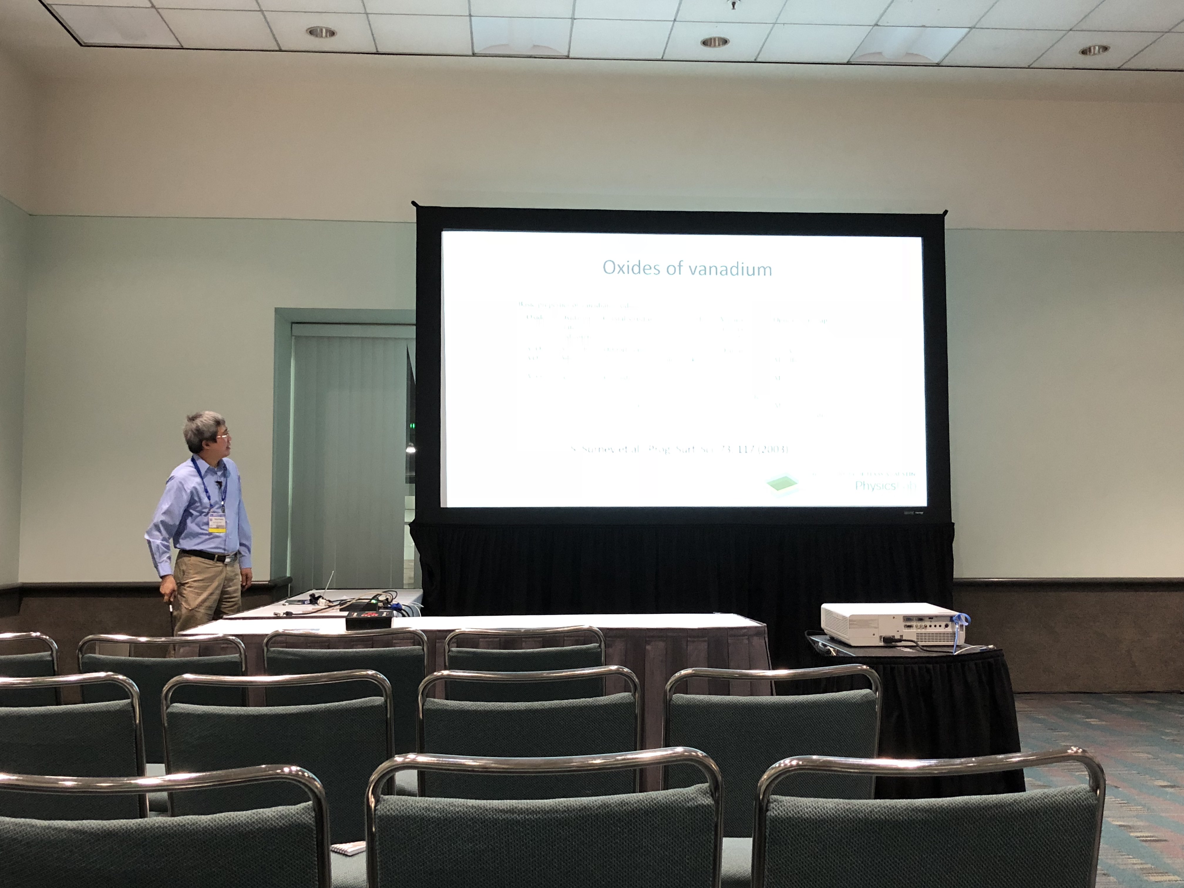 Agham giving his talk.