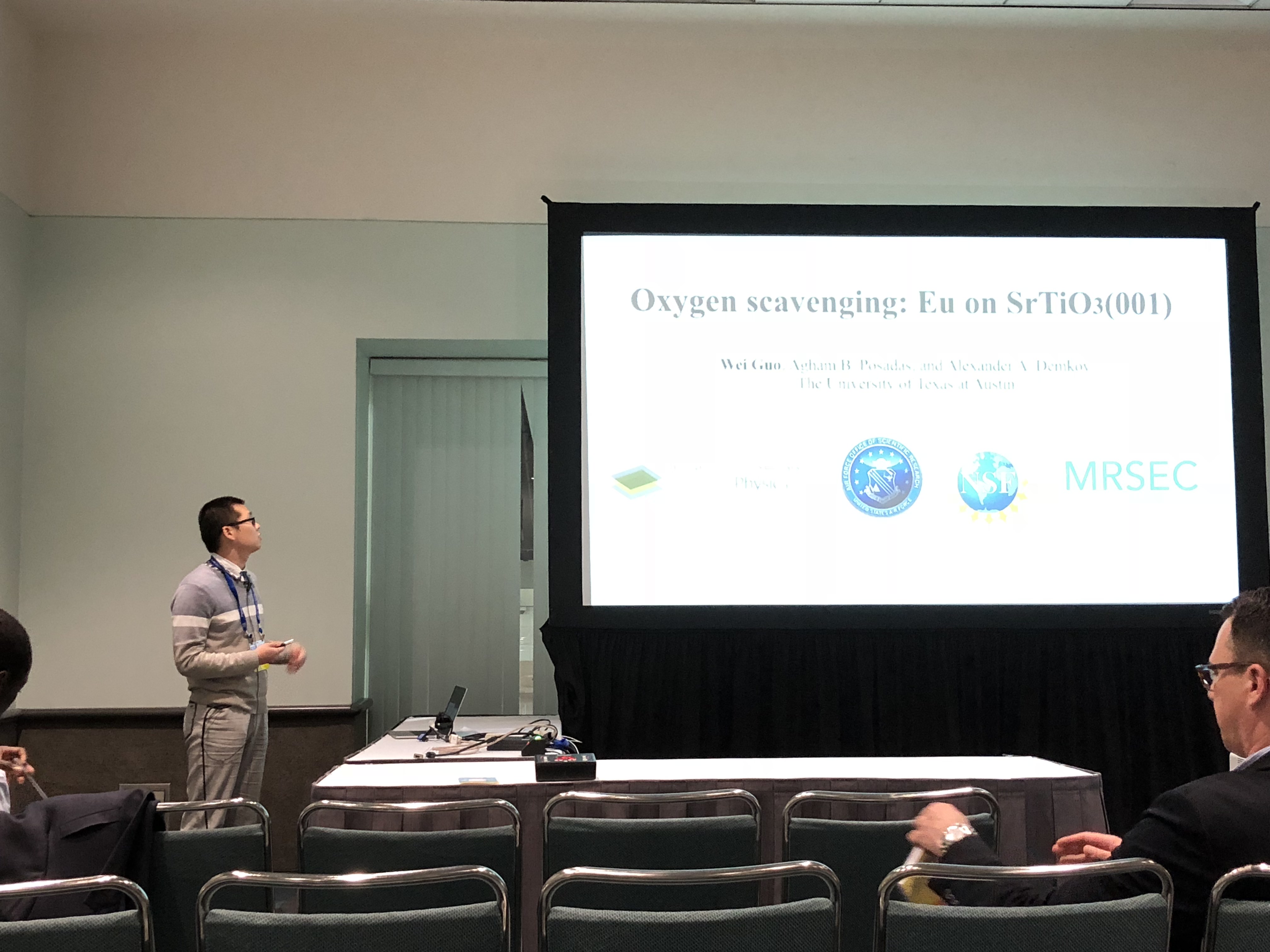 Wei giving his talk.