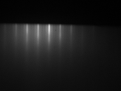 RHEED image of anatase on STO/Si