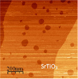 STM topography image of an etched STO surface