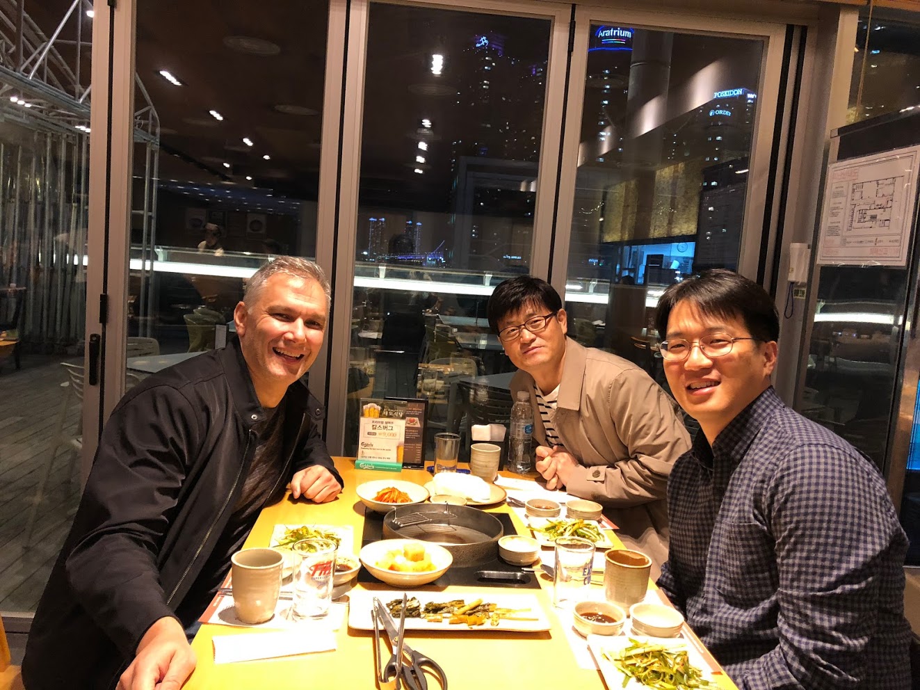 Dinner with Jaekwang and Hosung.