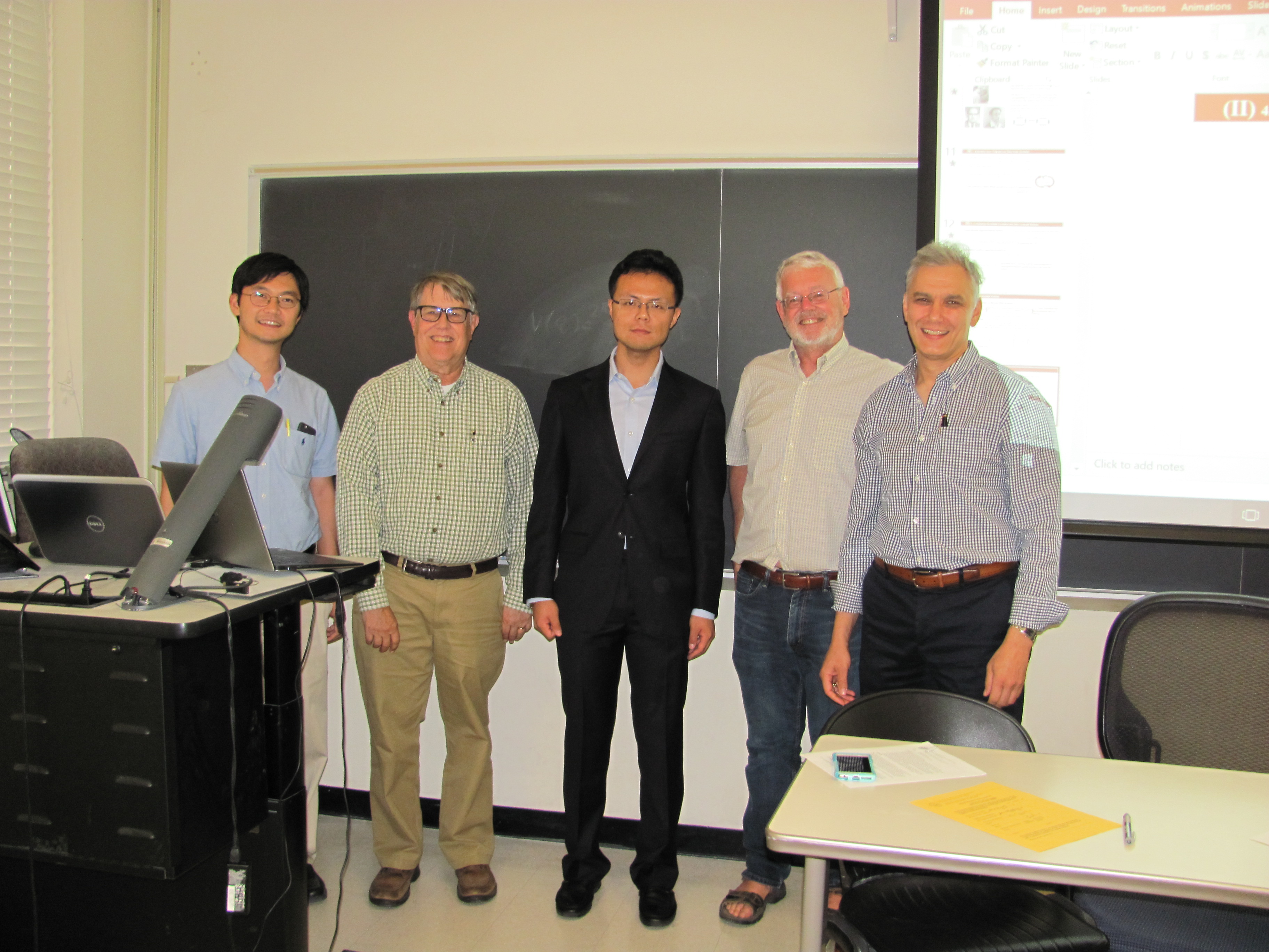 Keji Lai, Lingyuan, Jim Chelikowsky, Allan MacDonald, and Alex.